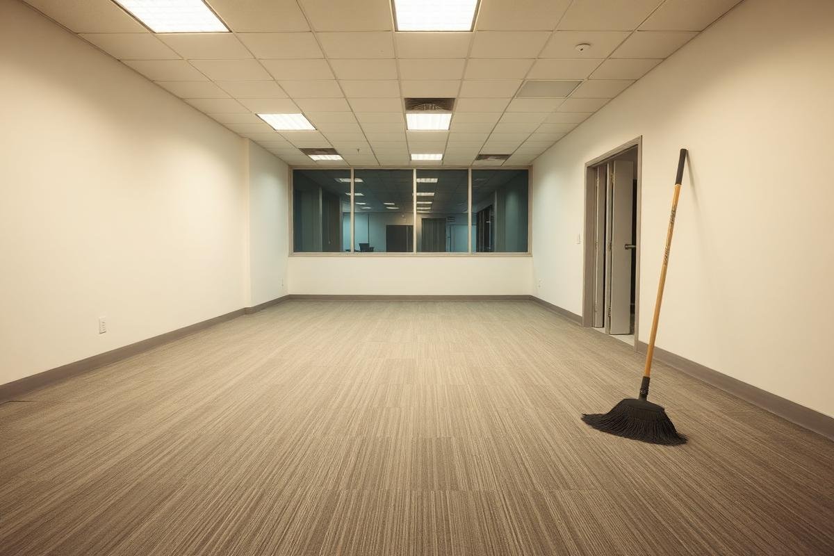 Empty office after office clearance