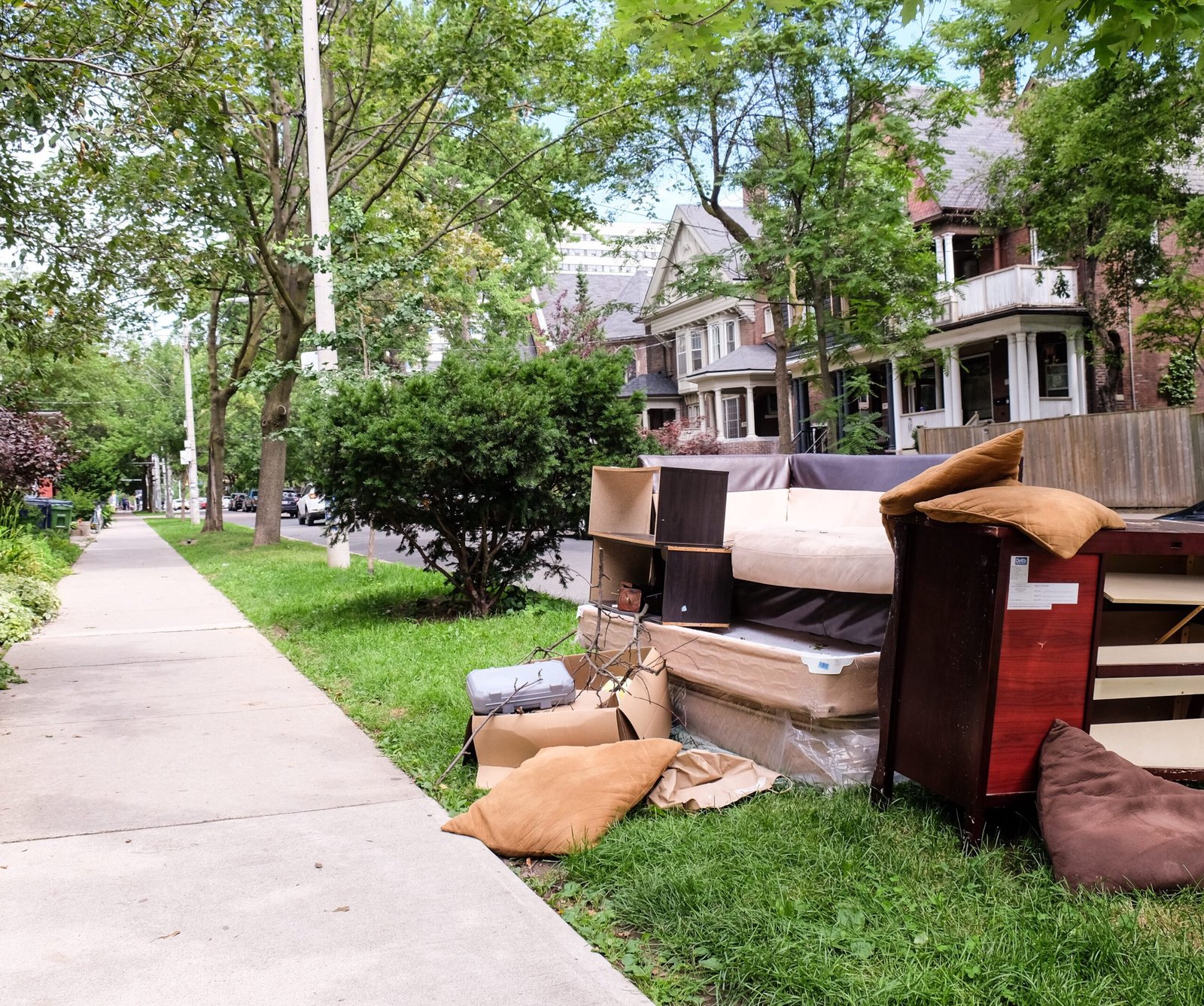 Furniture and household items ready for house clearance