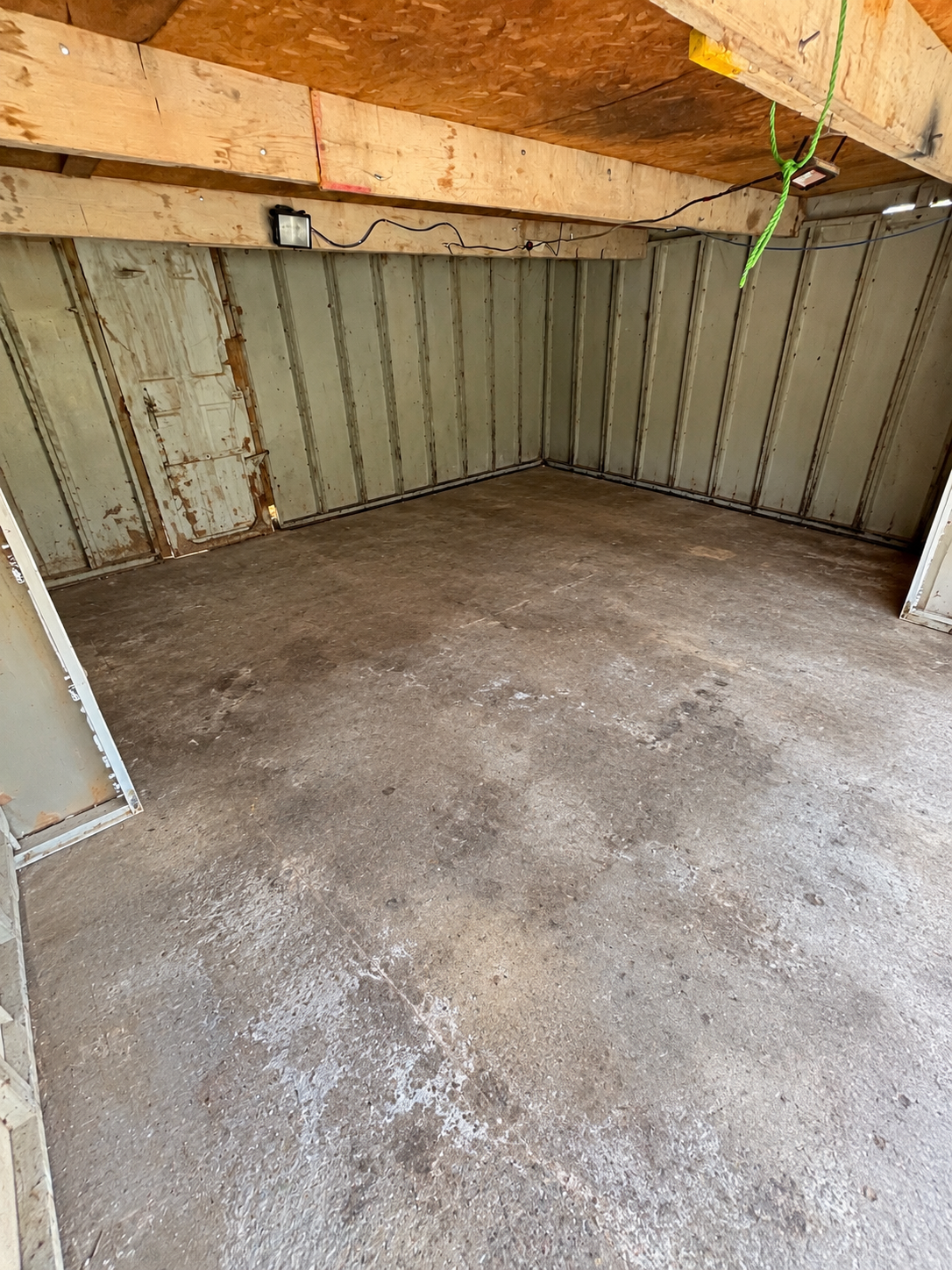 Cleared-Shed Interior