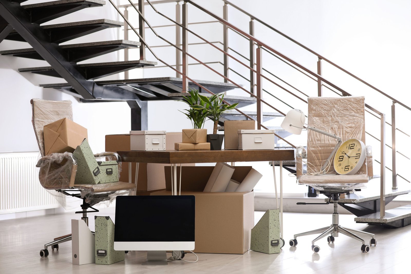 office-relocation-with-packed-boxes